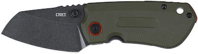 Columbia River Knives Overland Pocket Knife Green with Blade made of Stainless Steel