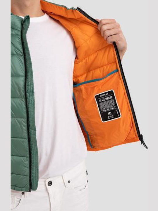 Ärmellos Jacke Puffer Khaki