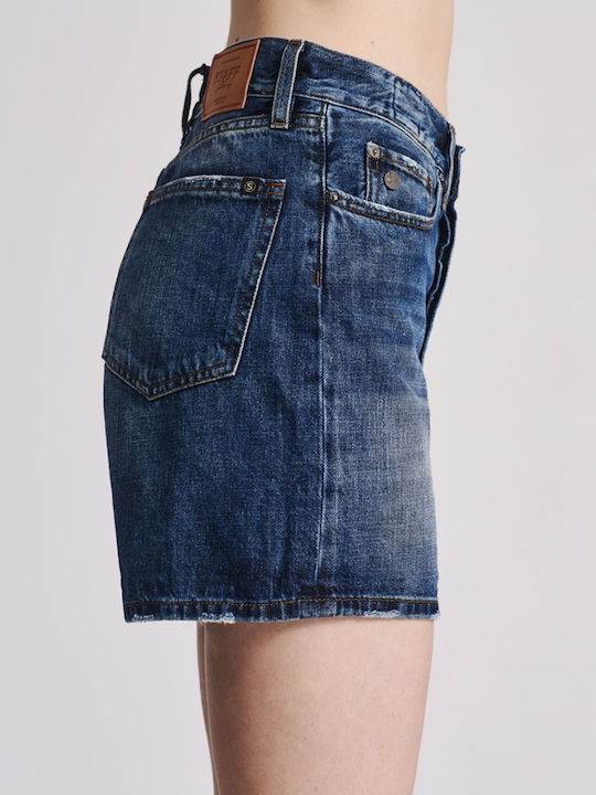 Dora Women's Jean High-waisted Shorts Blue