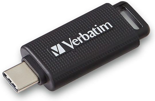 Verbatim Retractable 32GB USB 3.2 Stick με σύνδεση USB-C Μαύρο