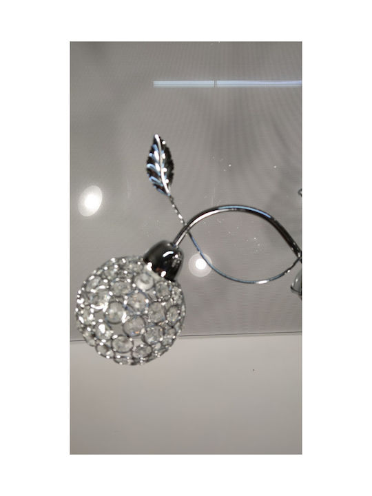 Epiplo-Fos Kronleuchter 3xE14 Ø60cm mit Kristallen Silber 0500068