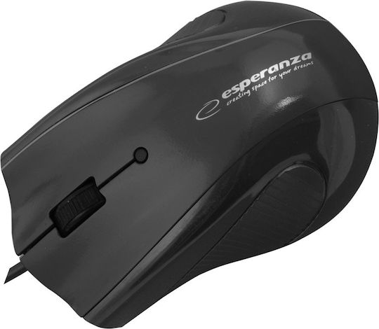 Esperanza EM125 Ενσύρματο Ποντίκι & Mouse Pad Gel Μαύρο