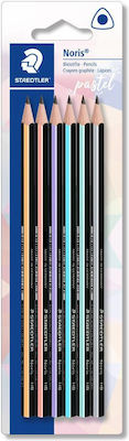 Staedtler Pastel Noris Σετ 6 Μολύβια HB