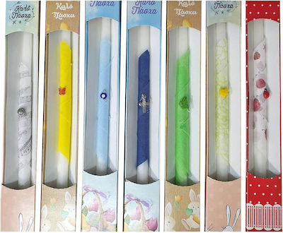 Easter Candle Round with Box 38pcs (Random Color/Design Selection)