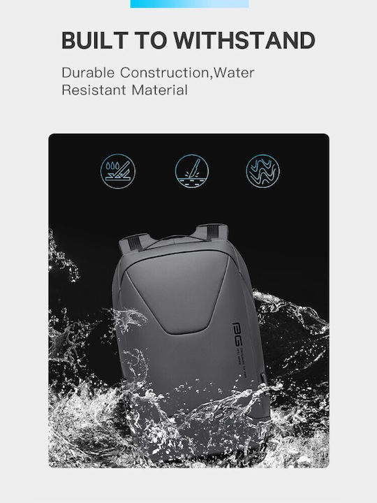Bange Waterproof Laptop Backpack for 15.6" Laptop with USB Port in Gray Color 22188