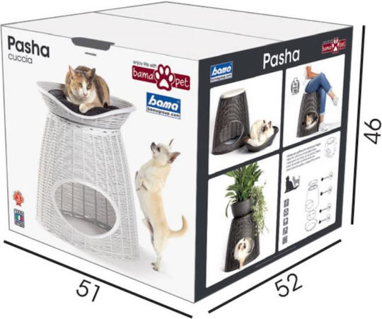 Bama Pasha Гнездо Котка Сив 52x50x46см
