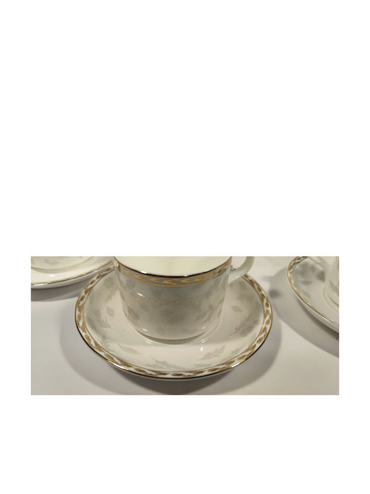 Epiplo-Fos Tea Set with Cup Porcelain White 9pcs