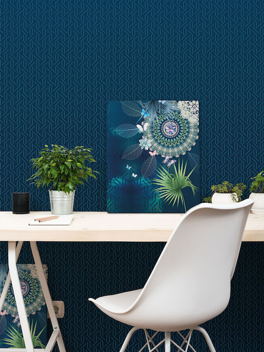 Wallpaper Circle Of Life Blue L280xW100cm