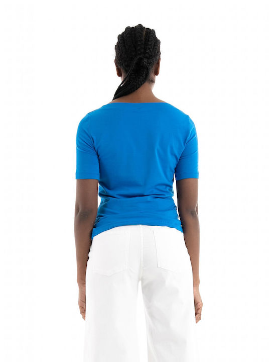 Vero Moda Women's Summer Blouse Short Sleeve Cobalt Blue