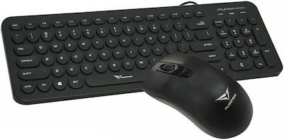 Alcatroz U2000 Tastatur & Maus Set Englisch US