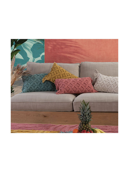 Nef-Nef Homeware Sofa Cushion Vainaldo Made of 100% Cotton Terra 30x55cm
