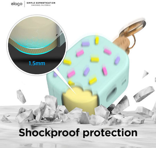 Elago Ice Cream Silicone Case with Keychain Mint for Apple AirPods Pro 2