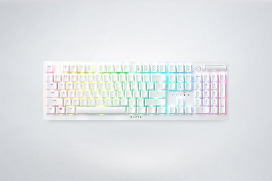 Razer Deathstalker V2 Pro Wireless Optical Gaming Keyboard with Razer Optical Purple switches and RGB lighting (English US) White
