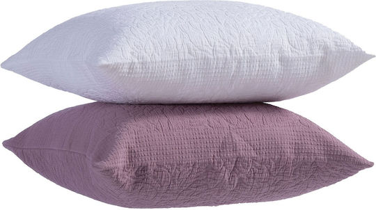 Nef-Nef Homeware Dekorativer Kissenbezug Annita Mauve 50x50 cm