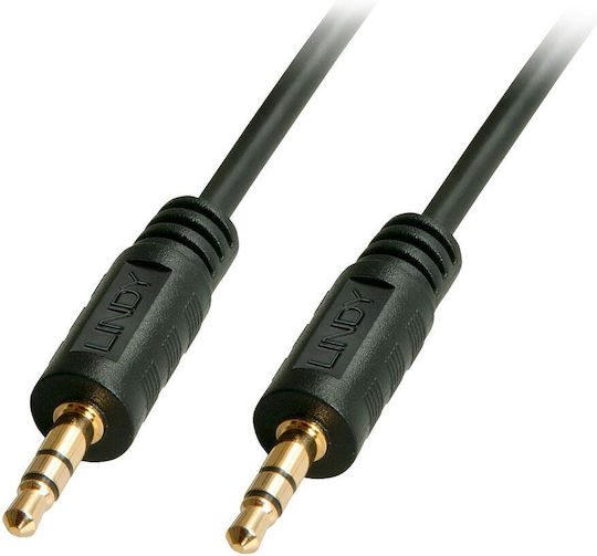 Lindy Lindy 3.5mm Jack Cable - 3.5mm Male to 3.5mm Male Black 5m