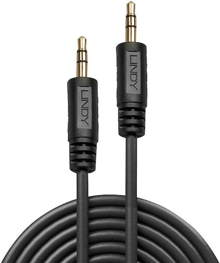 Lindy Lindy 3.5mm Jack Cable - 3.5mm Male to 3.5mm Male Black 5m