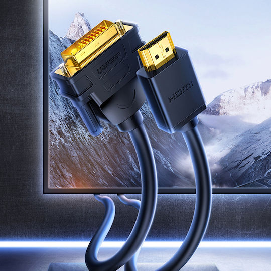 Ugreen Cable DVI-D male - HDMI male 2m