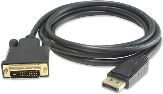 Cable DVI-D male - DisplayPort male 3m (18277)