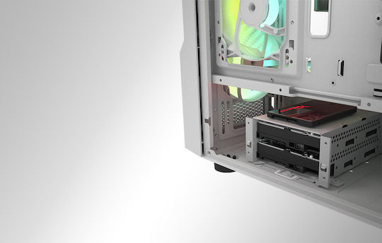 Darkflash DK431 Gaming Midi Tower Computer Case with Side Window White
