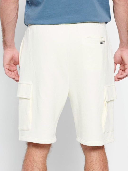 Funky Buddha Men's Shorts Ecru