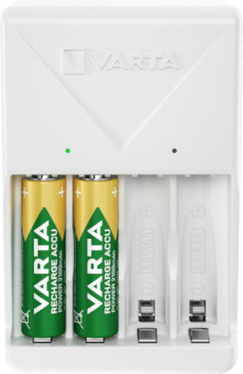 Varta Ladegerät 4 Batterien Ni-MH Größe AA in Weiß Farbe