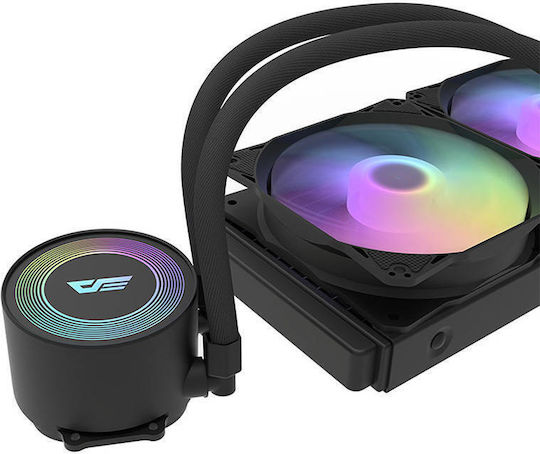 Darkflash DA240 Wasserkühlsysteme AIO CPU mit 2 Lüfterabmessung 120mm und ARGB Beleuchtung