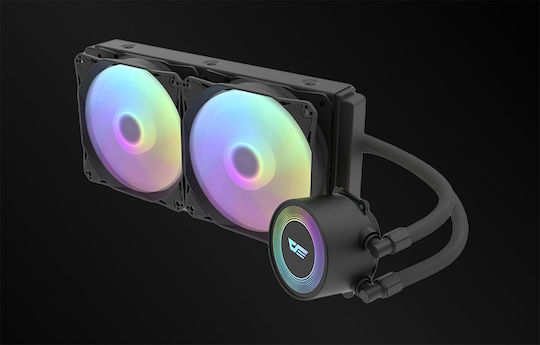 Darkflash DA240 Wasserkühlsysteme AIO CPU mit 2 Lüfterabmessung 120mm und ARGB Beleuchtung
