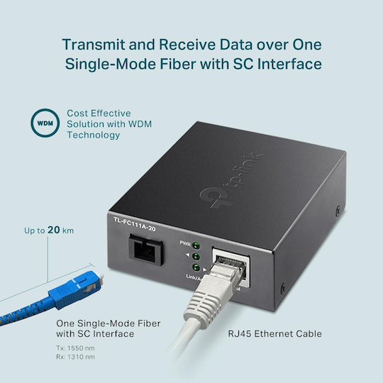 TP-LINK TL-FC111A-20 v1 Медиен конвертор 1бр