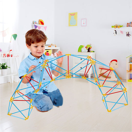 Hape Метална Конструктивна Игра Flexistix Geodesic за Деца 4+ години+ Години