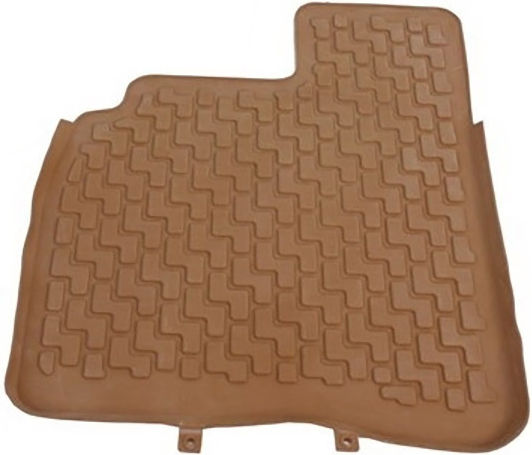 Set of Front and Rear Mats 4pcs Tray Type for Mercedes-Benz S 2005-2013 Beige