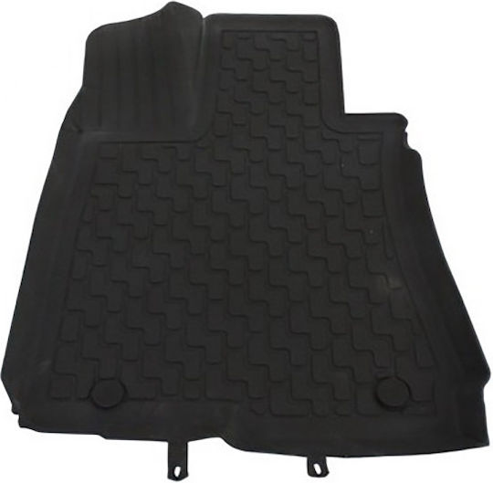 Set of Front and Rear Mats 4pcs Tray Type for Mercedes-Benz S 2005-2013 Black
