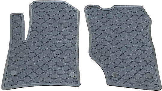 Set of Front and Rear Mats 3pcs Tray Type for Volkswagen Touareg Porsche Cayenne Gray