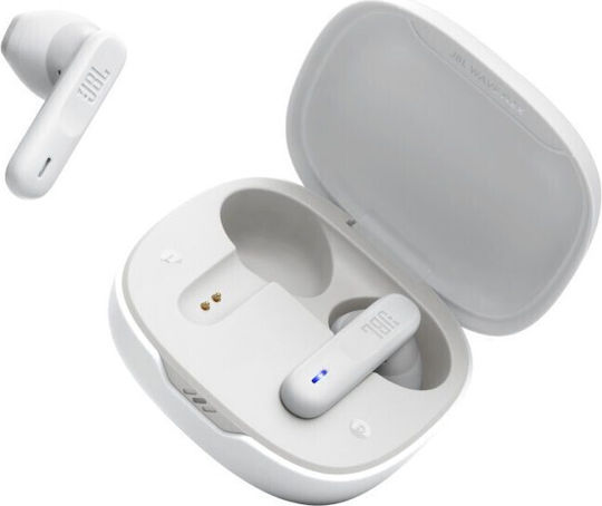 JBL Wave Flex Earbud Bluetooth Handsfree Earphones with Sweat Resistance and Charging Case White