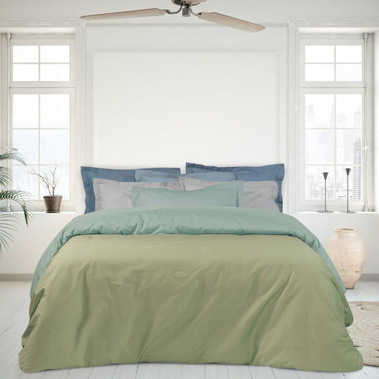 Das Home 1013 Σεντόνι Ημίδιπλο με Λάστιχο 120x200+35εκ. Πράσινο