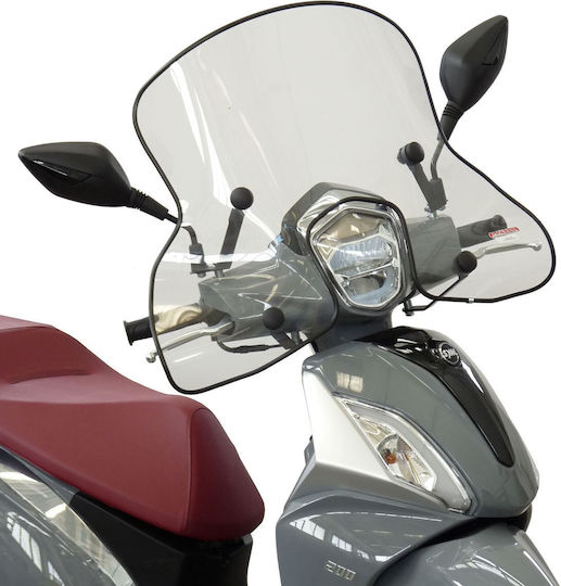 Fabbri Transparentes Visier Motorrad für Sym Symphony ST 125 2021 3420/B-E