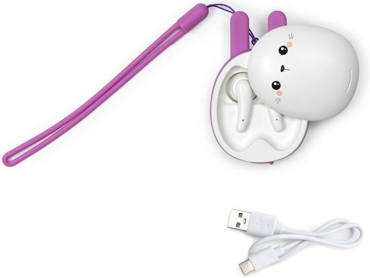 Legami Milano Be Free In-Ear Bluetooth Handsfree Kopfhörer mit Ladekoffer Bunny