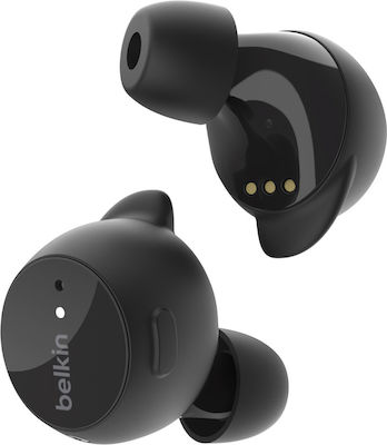 Belkin Bolt Earbud Bluetooth Handsfree Căști cu Rezistență la Transpirație și Carcasă de Încărcare Negrα