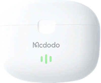 Mcdodo B03 В ухото Bluetooth хендсфри Слушалки с Устойчивост на Пот и Кутийка за Зареждане Бяа