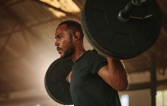 Tribit MoveBuds H1 BTH95 Bluetooth Handsfree Căști cu Rezistență la Transpirație și Carcasă de Încărcare Negru