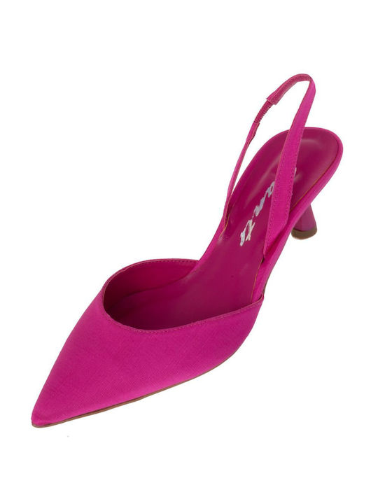 Sante Pointed Toe Heel with Strap Fuchsia