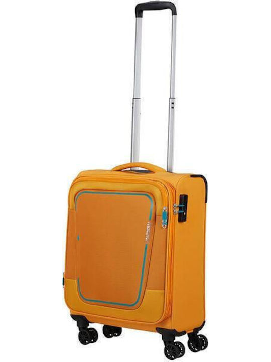 American Tourister Pulsonic Spinner Valiză De Călătorie De Cabină Din Material Textil Portocalie Cu 4 Roți Înălțime 55 Cm