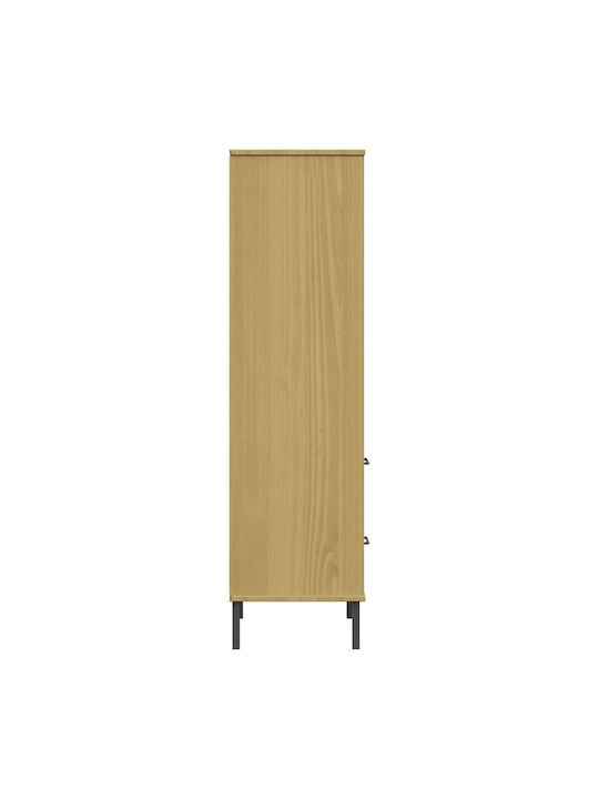 Bibliotecă Oslo Natural 60x35x128,5 cm