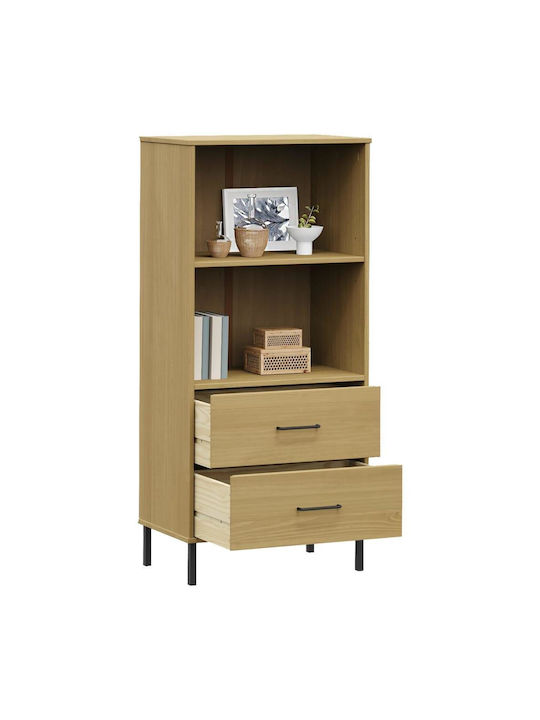 Bibliotecă Oslo Natural 60x35x128,5 cm
