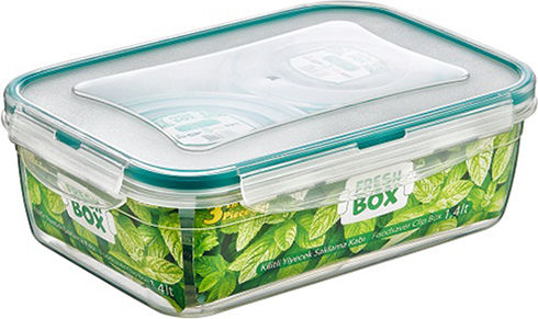 Chios Hellas Lunchbox Kunststoff Transparent Geeignet für die Mikrowelle 800ml 1Stück