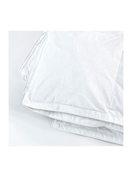 Palamaiki Duvet Single with Microfiber Filling 160x240cm Twin Stripe White Comfort 200 GSMGsm 7.5 togs Togs