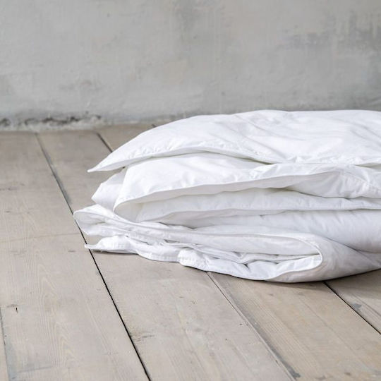 Nima Πάπλωμα Μονό Πουπουλένιο 160x220εκ. Goose Λευκό 580 GSM 9.5 togs