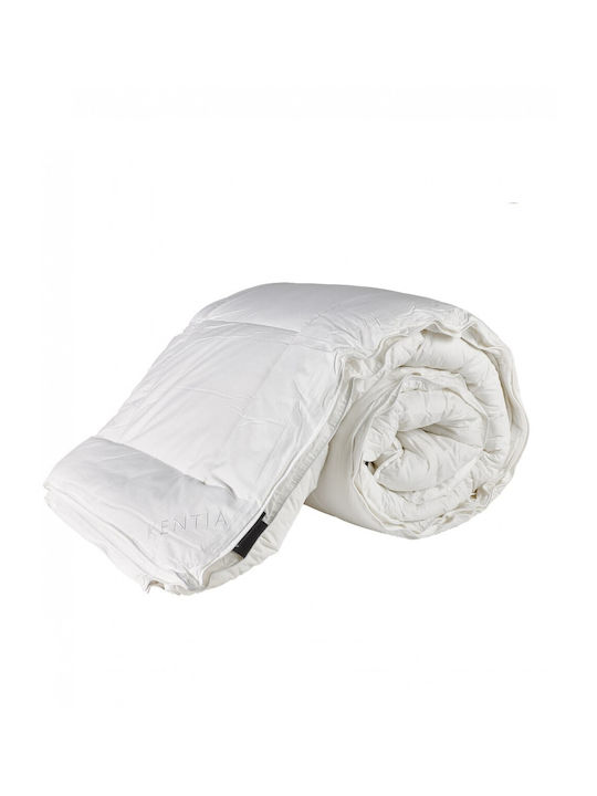 Kentia Duvet Single with Hollowfiber Filling 160x240cm 4 Seasons White 400 GSMGsm 13.5 togs Togs