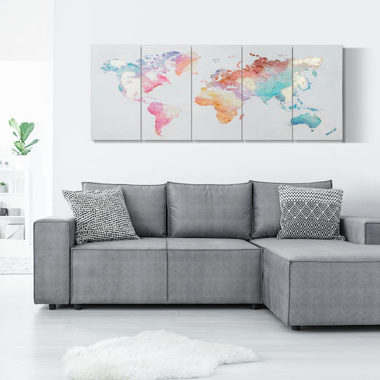 HomCom Трикратен Картина Платнен 80x40см