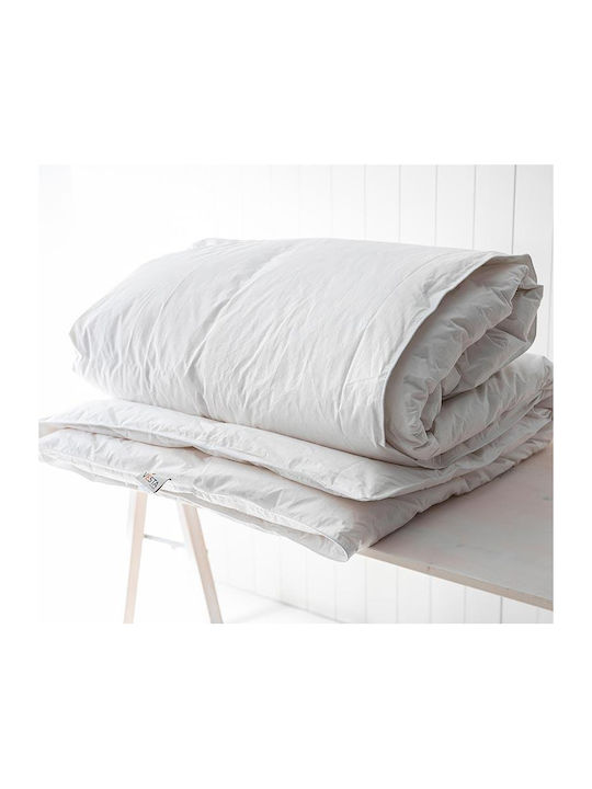 Vesta Home Bettdecke Großes Doppelbett Daunen 220x230cm Luxor Light Weiß 10.5 togs Togs
