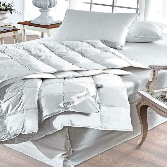 SB Home Single Quilt 160x240cm All Seasons White 300 GSM 11.5 Togs